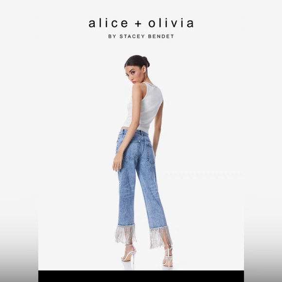 Alice Olivia crystal denim - Picture 2 of 4